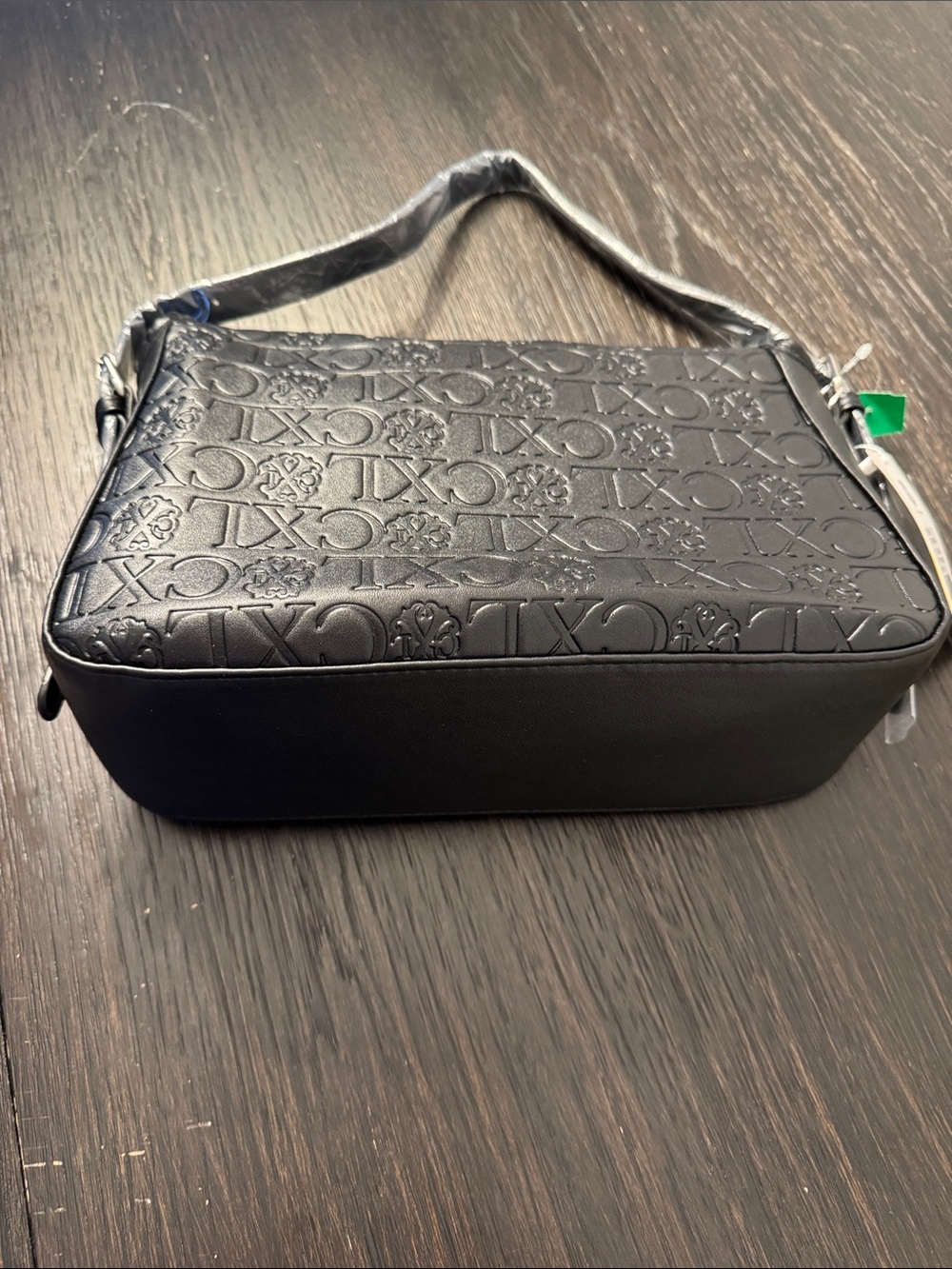 Christian Lacroix Black Embossed CXL Logo Shoulder Bag with Medallion - Picture 6 of 8